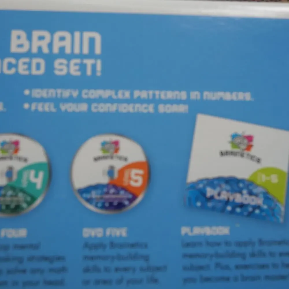 NEW Brainetics Breakthrough Math & Memory Educational Program System 7 DVDs